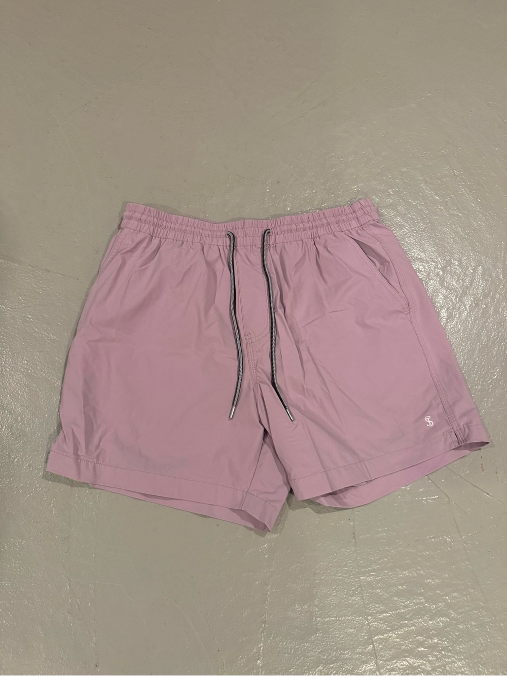 Todd Snyder Light Pink Swim Trunks with Drawstring